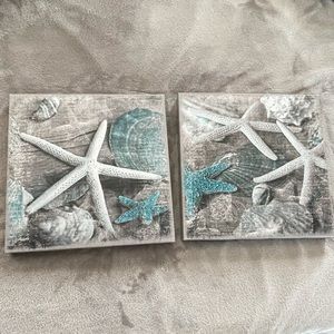 2 piece Sea Life Wall decor